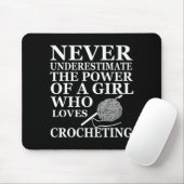 Funny Crochet Zitat Crochetter Geschenk Mousepad (Mit Mouse)