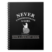 Funny Crochet Zitat Crochetter Geschenk Notizblock (Vorderseite)