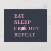 Funny Crochet Zitat Feiertagspostkarte (Vorderseite)