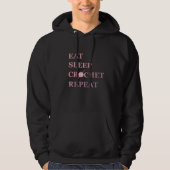 Funny Crochet Zitat Hoodie (Vorderseite)