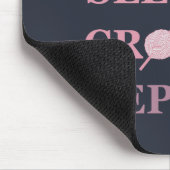 Funny Crochet Zitat Mousepad (Ecke)