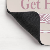 Funny Crochet Zitat Mousepad (Ecke)