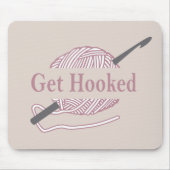 Funny Crochet Zitat Mousepad (Vorne)