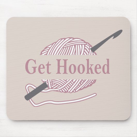 Funny Crochet Zitat Mousepad (Vorne)