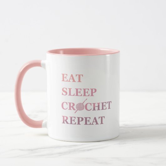 Funny Crochet Zitat Tasse (Links)