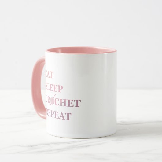 Funny Crochet Zitat Tasse (Vorderseite Links)