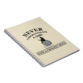 Funny Crochet zitiert Häkelchen Geschenk Notizblock (Rechte Seite)