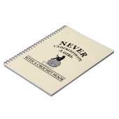 Funny Crochet zitiert Häkelchen Geschenk Notizblock (Linke Seite)