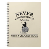 Funny Crochet zitiert Häkelchen Geschenk Notizblock (Vorderseite)