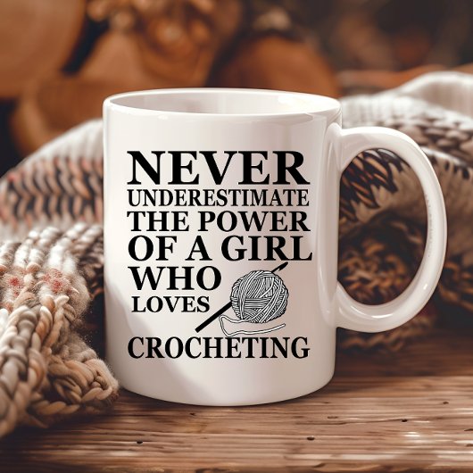 Funny Crochet zitiert Häkelchen Geschenk Tasse