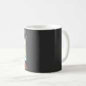 Funny Crocodile Alligator Science Kaffeetasse (VorderseiteRechts)
