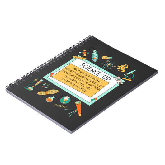 Funny Crocodile Alligator Science Notizblock (Linke Seite)