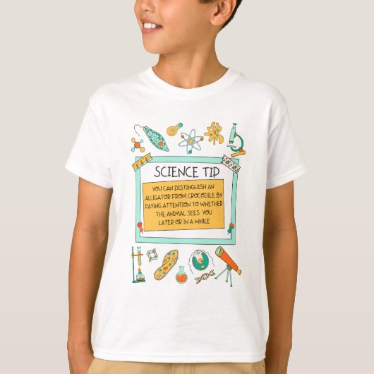 Funny Crocodile Alligator Science T-Shirt (Vorderseite)