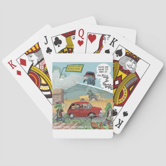 Funny Crocodile Farm Spielkarten (Rückseite)