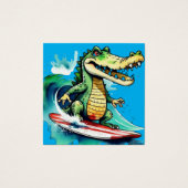 Funny Crocodile surfing (Vorderseite)