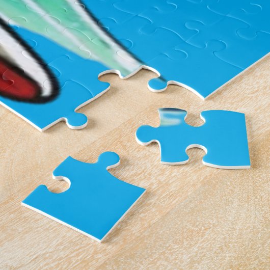 Funny Crocodile surfing Puzzle (Seite)