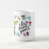 Funny Crocodile Valentine's Day Gift Kaffeetasse (Mittel)
