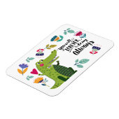 Funny Crocodile Valentine's Day Gift Magnet (Linke Seite)