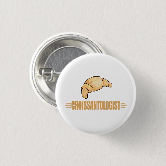 Funny Croissant Button (Vorne & Hinten)