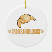 Funny Croissant Keramik Ornament (Hinten)