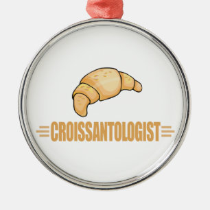 Funny Croissant Ornament Aus Metall