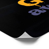 Funny Cross Cat sagt "Go Away Poster (Ecke)