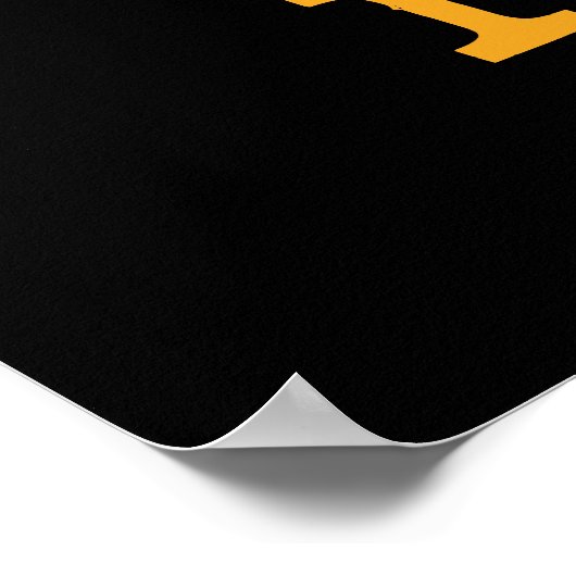 Funny Cross Cat sagt nein Poster (Ecke)