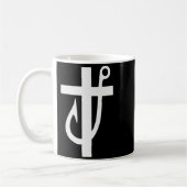 Funny Cross Christian - Jesus Made Me A Fisherman Kaffeetasse (Links)