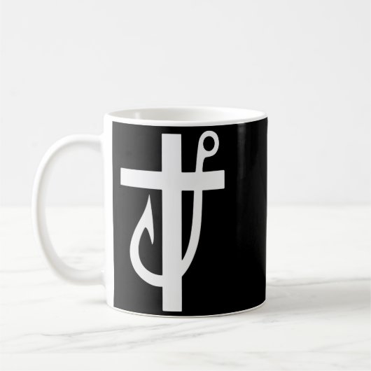 Funny Cross Christian - Jesus Made Me A Fisherman Kaffeetasse (Links)