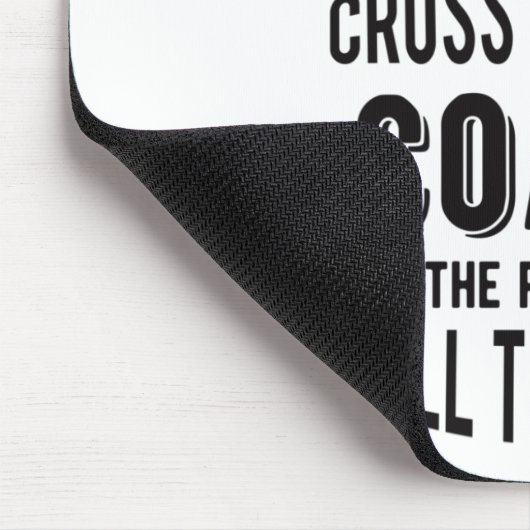 Funny Cross Country Coach Crazy Mousepad (Ecke)