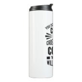 Funny Cross Country Coach Crazy Thermosbecher (Nach links gedreht)