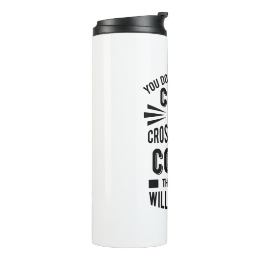 Funny Cross Country Coach Crazy Thermosbecher (Nach links gedreht)