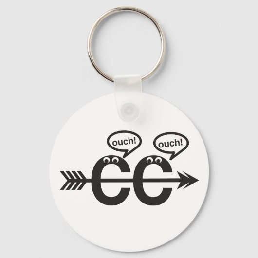 Funny Cross Country ©Ouch! Runner-Schlüsselanhänge Schlüsselanhänger (Vorderseite)