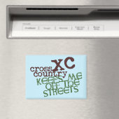 Funny Cross Country Running © Behalte mich von Str Magnet (In Situ (Geschirrspüler))