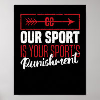 Funny Cross Country Unser Sport ist die Bestrafung