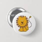 Funny cross-stitch Cartoon Lion Button (Vorne & Hinten)