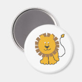 Funny cross-stitch Cartoon Lion Magnet (Vorderseite/Rückseite)
