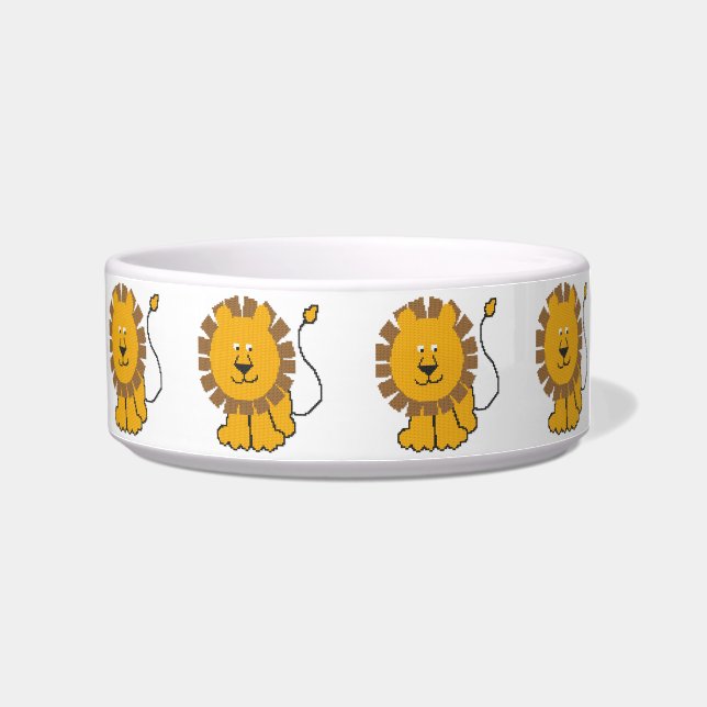 Funny cross-stitch Cartoon Lion Napf (Rechts)