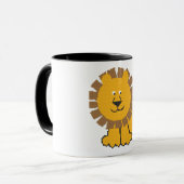Funny cross-stitch Cartoon Lion Tasse (Vorderseite Links)