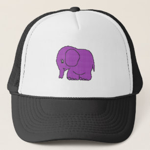 Funny cross-stitch lila Elefant Truckerkappe