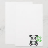 Funny cross-stitch panda briefpapier (Vorne/Hinten)