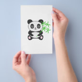 Funny cross-stitch panda flyer (Handgriff)
