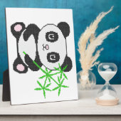 Funny cross-stitch panda fotoplatte (Seite)