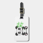Funny cross-stitch panda gepäckanhänger (Vorderseite vertikal)