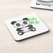 Funny cross-stitch panda getränkeuntersetzer (Linke Seite)