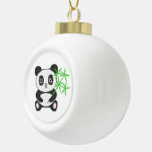 Funny cross-stitch panda keramik Kugel-Ornament (Rechts)