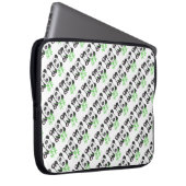 Funny cross-stitch panda laptopschutzhülle (Vorne Rechts)