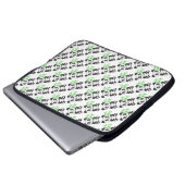 Funny cross-stitch panda laptopschutzhülle (Vorne Knopf)