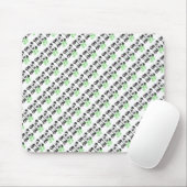 Funny cross-stitch panda mousepad (Mit Mouse)
