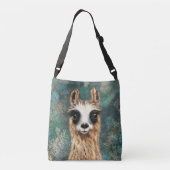 Funny Crossbody Bag mit Curry Llama Tragetaschen Mit Langen Trägern (Rückseite)